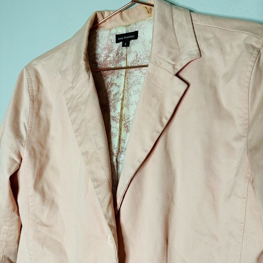 Frontier Light Pink Button Front Button Cotton Bl… - image 8